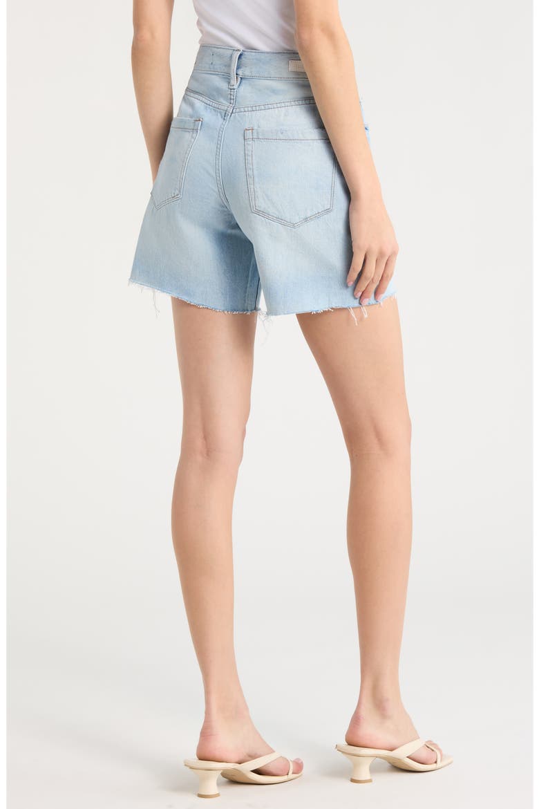 The Warren Raw Hem Denim Shorts, Alternate, color, WAVE RIDER
