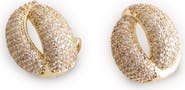 SAACHI Zircon Cowrie Shell Stud Earrings