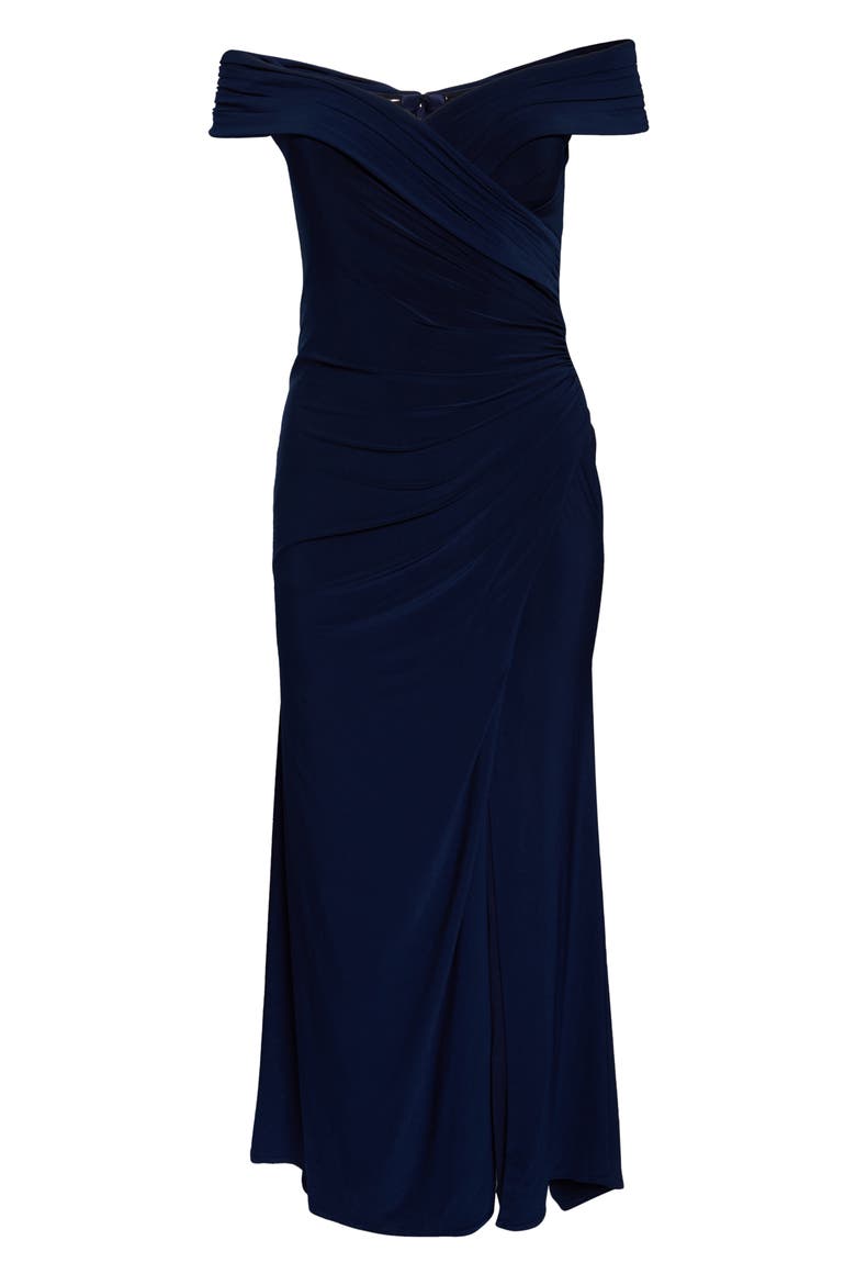 Jersey Gown, Alternate, color, NAVY
