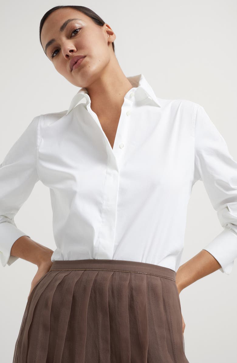 Brunello Cucinelli Pleated Midi skirt, Alternate, color, 