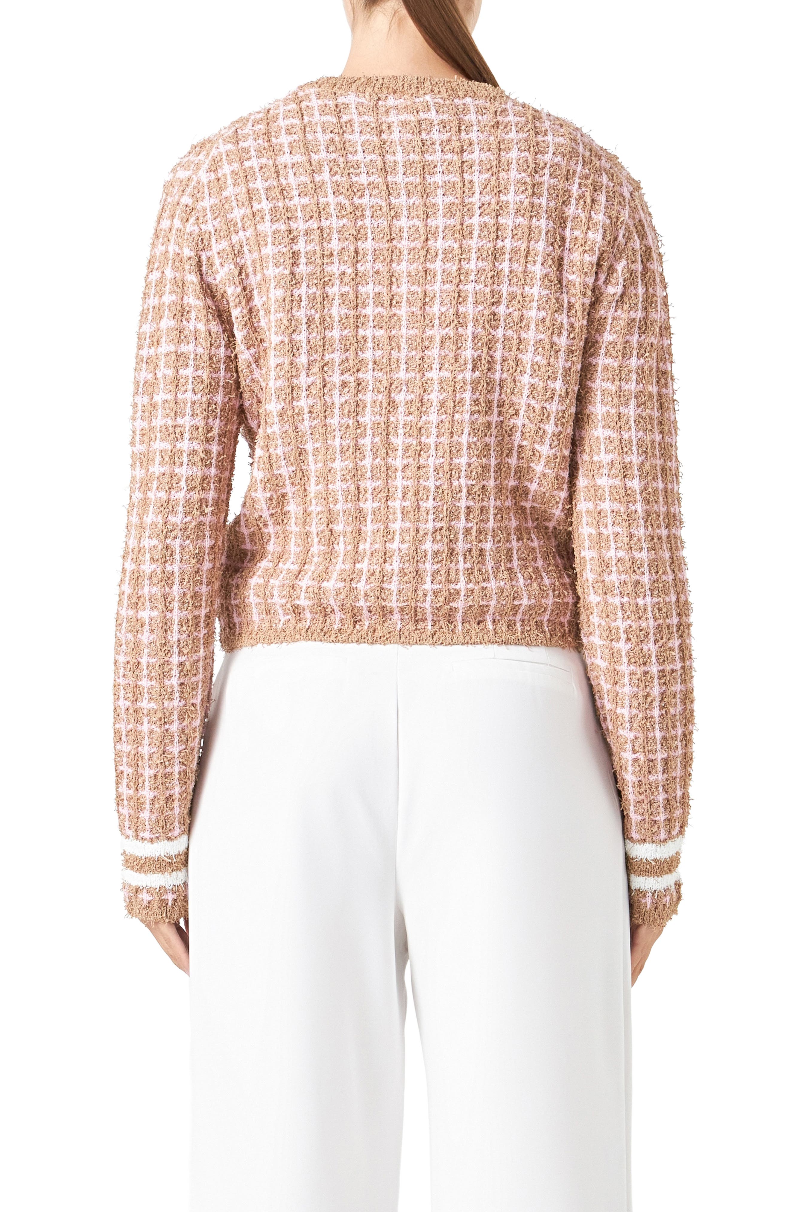 Check Cardigan - image 2