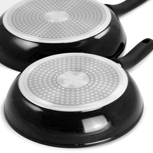 Kenmore 12 Piece Ceramic Coated Aluminum Cookware Set In Black