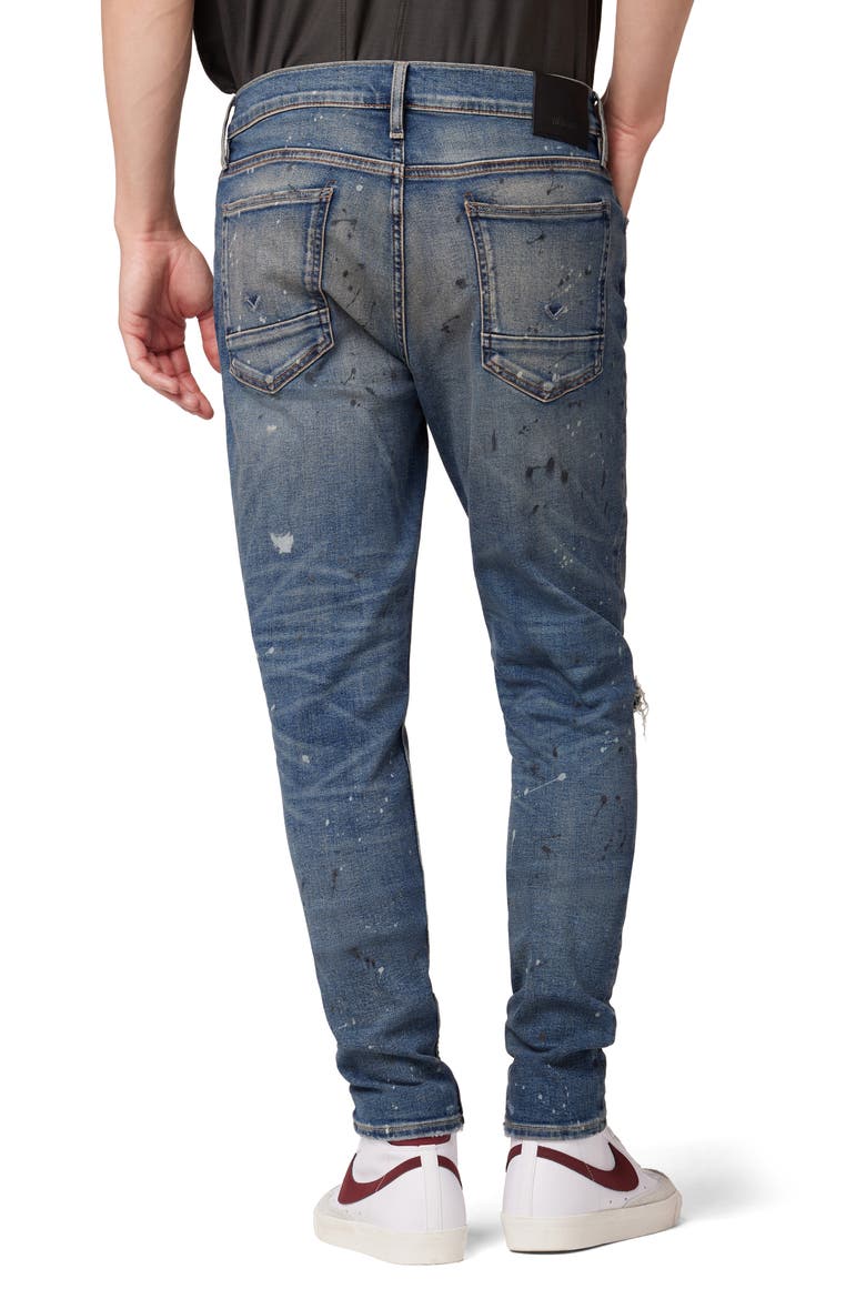 Zack Paint Splatter Skinny Jeans, Alternate, color, REFORM