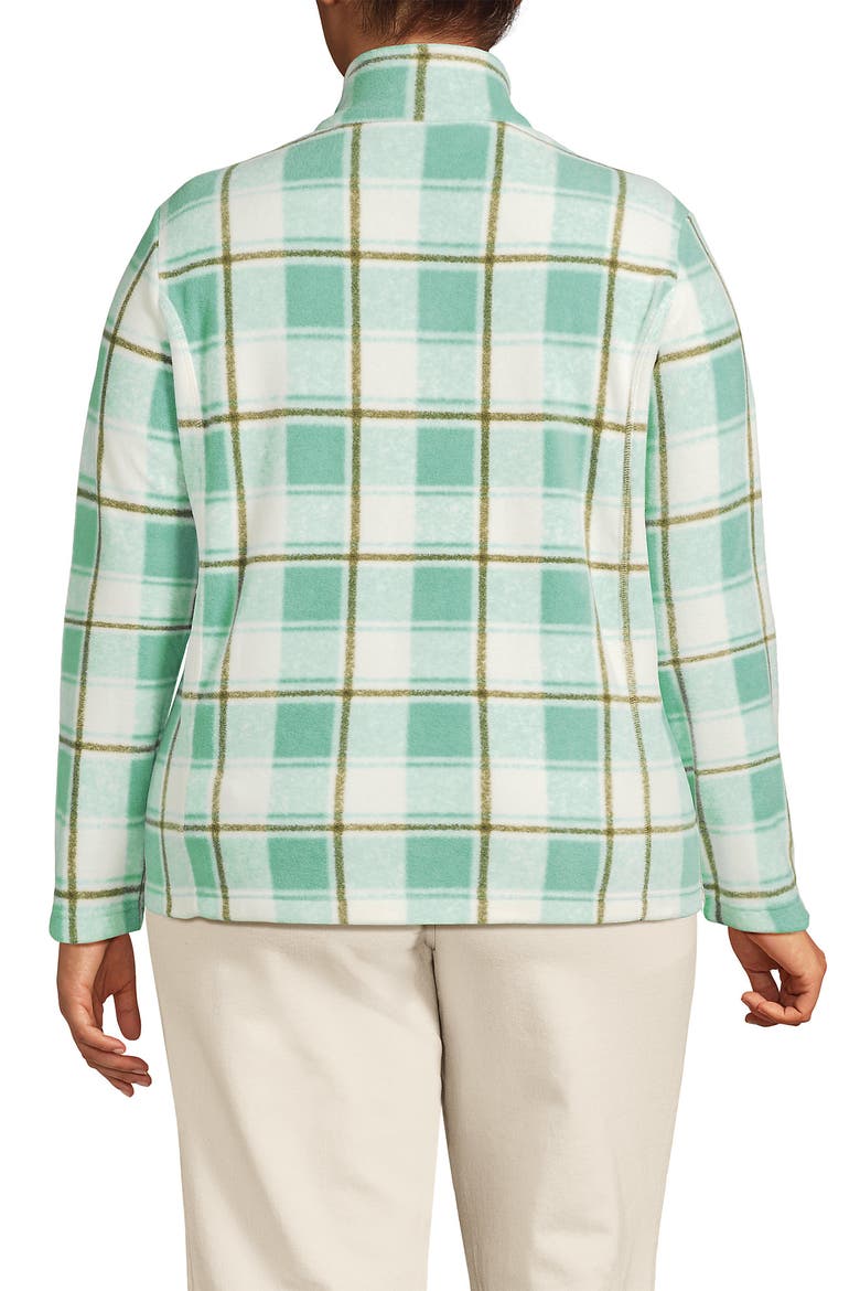 Anyweather Fleece Full Zip Jacket, Alternate, color, Mint Sky Buff Check