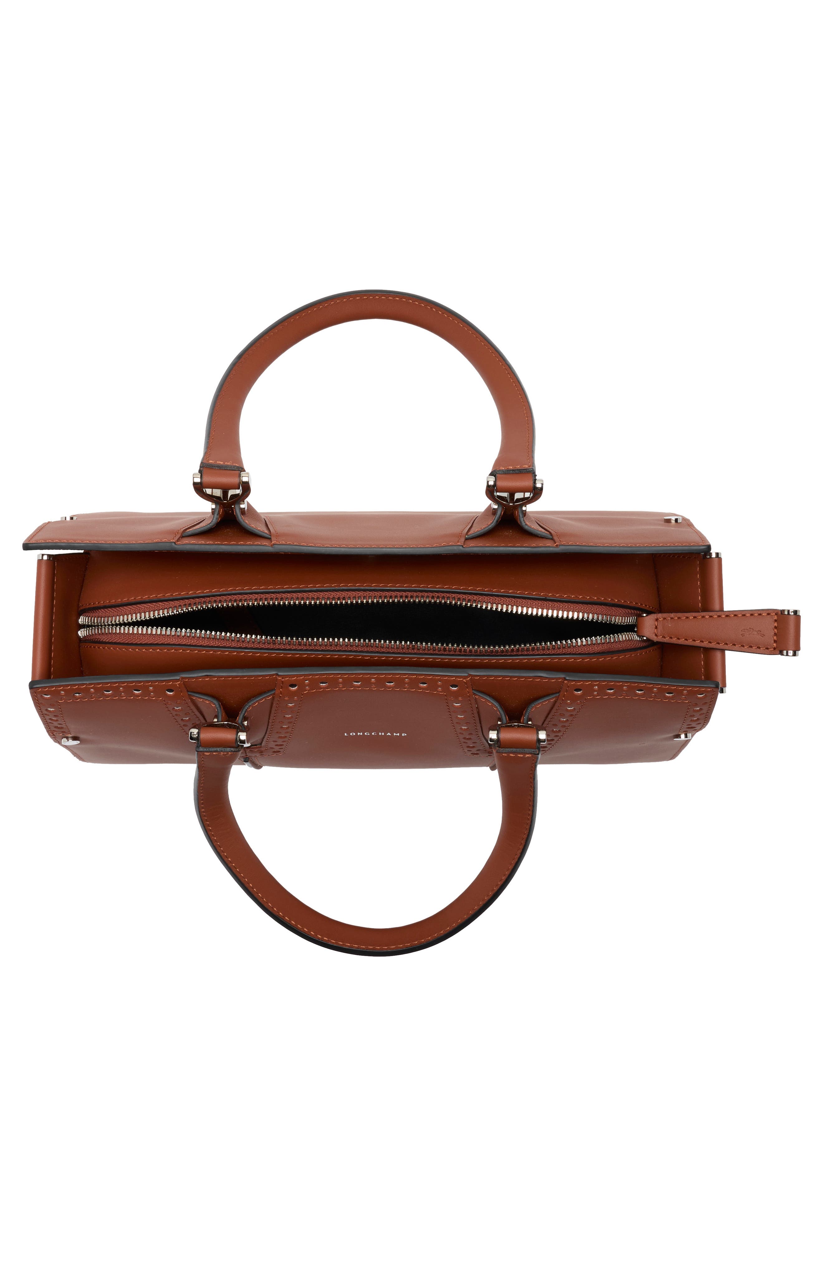 Longchamp Paris Premier Small Tote, Alternate, color, Cognac