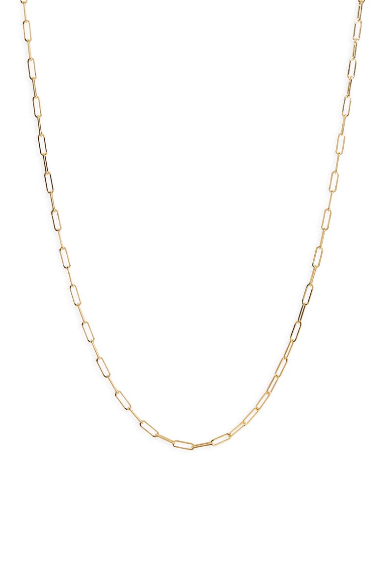 Mini Lola Chain Necklace, Main, color, 14K YELLOW GOLD