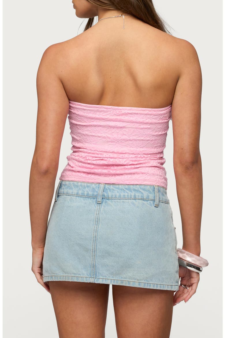 Eleanora Lace Tube Top, Alternate, color, PINK