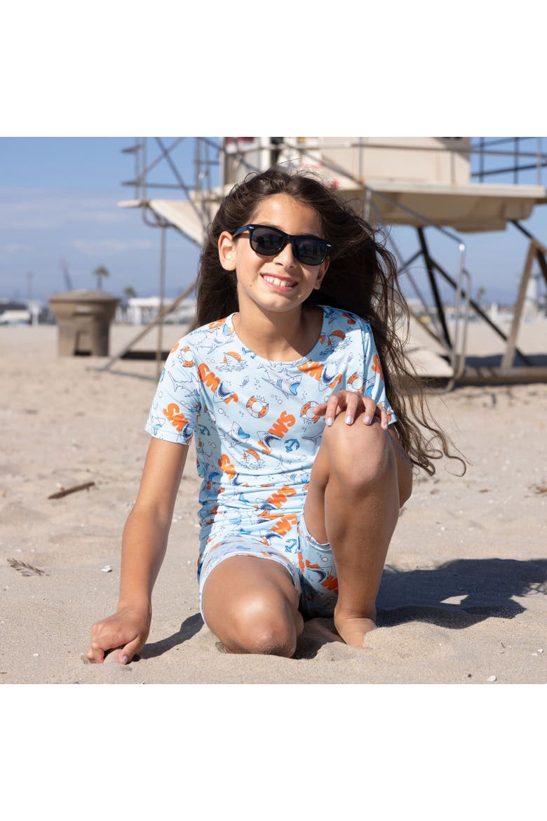 JAWS Kids 2-Piece Short Sleeve & Shorts Pajama Set, Alternate, color, JAWS