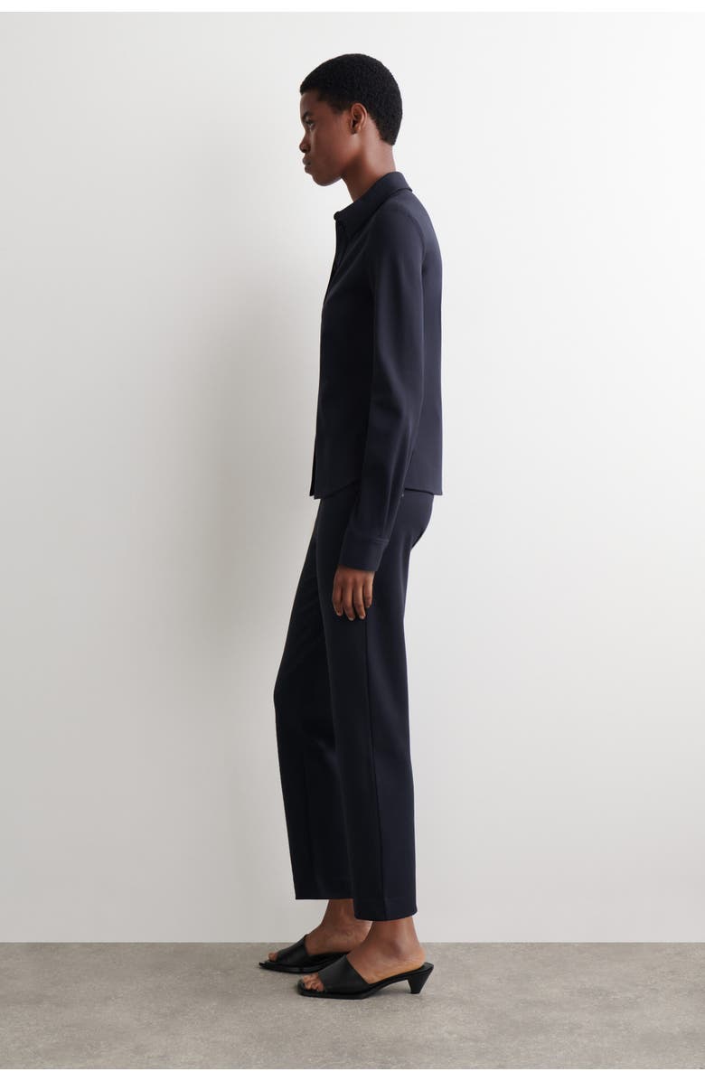 COS Jersey Shirt, Alternate, color, Navy