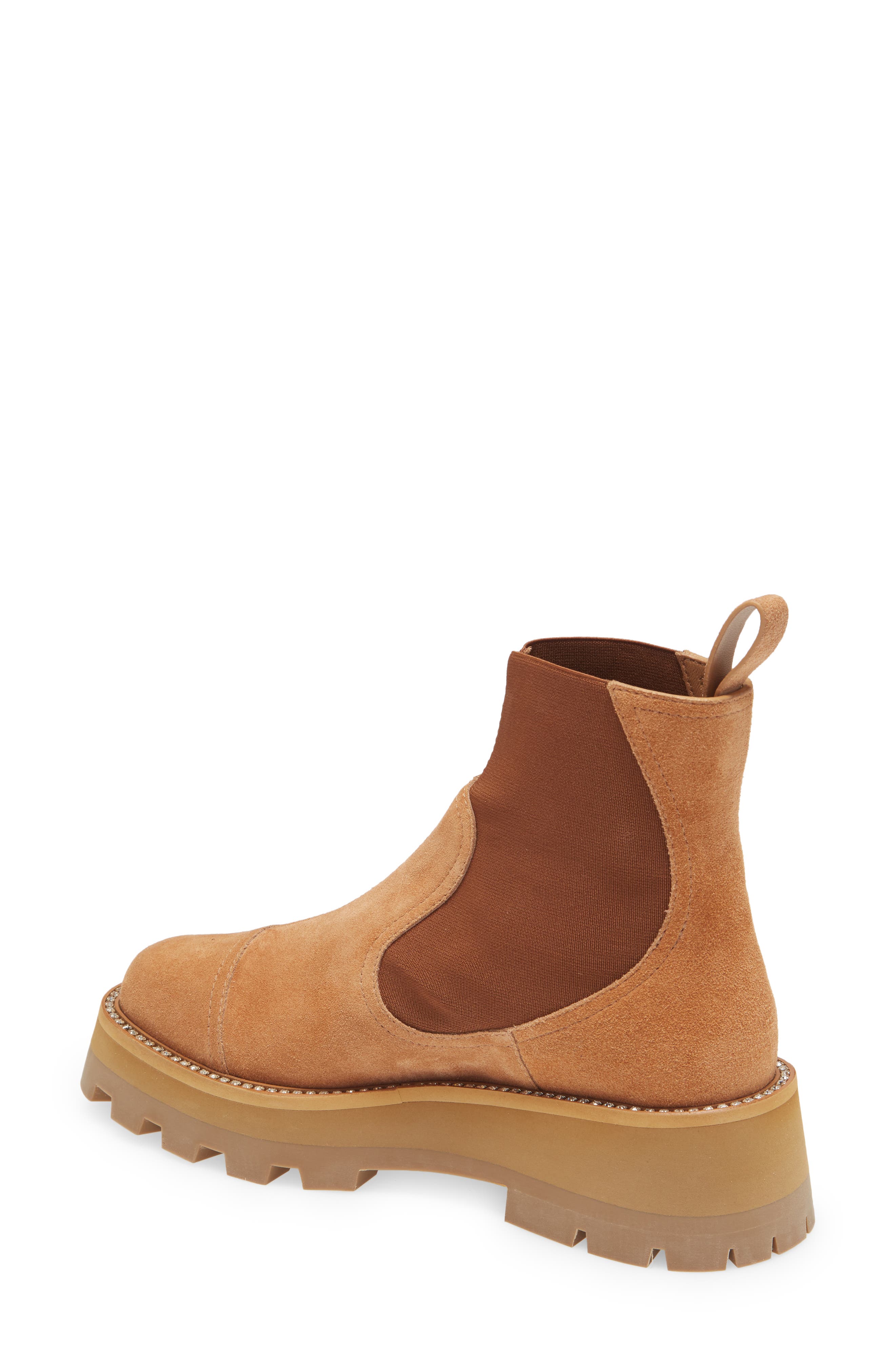 Jimmy Choo Clayton Crystal Welt Platform Chelsea Boot, Alternate, color, 