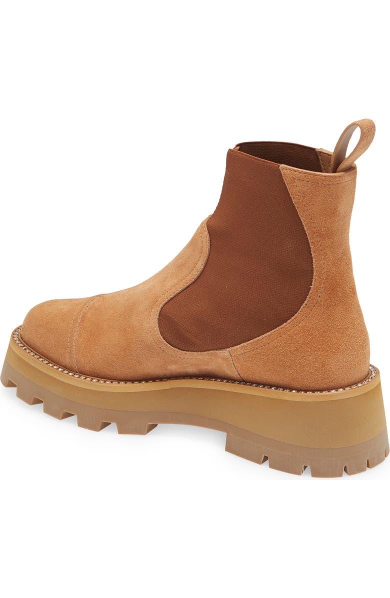 Jimmy Choo Clayton Crystal Welt Platform Chelsea Boot, Alternate, color,