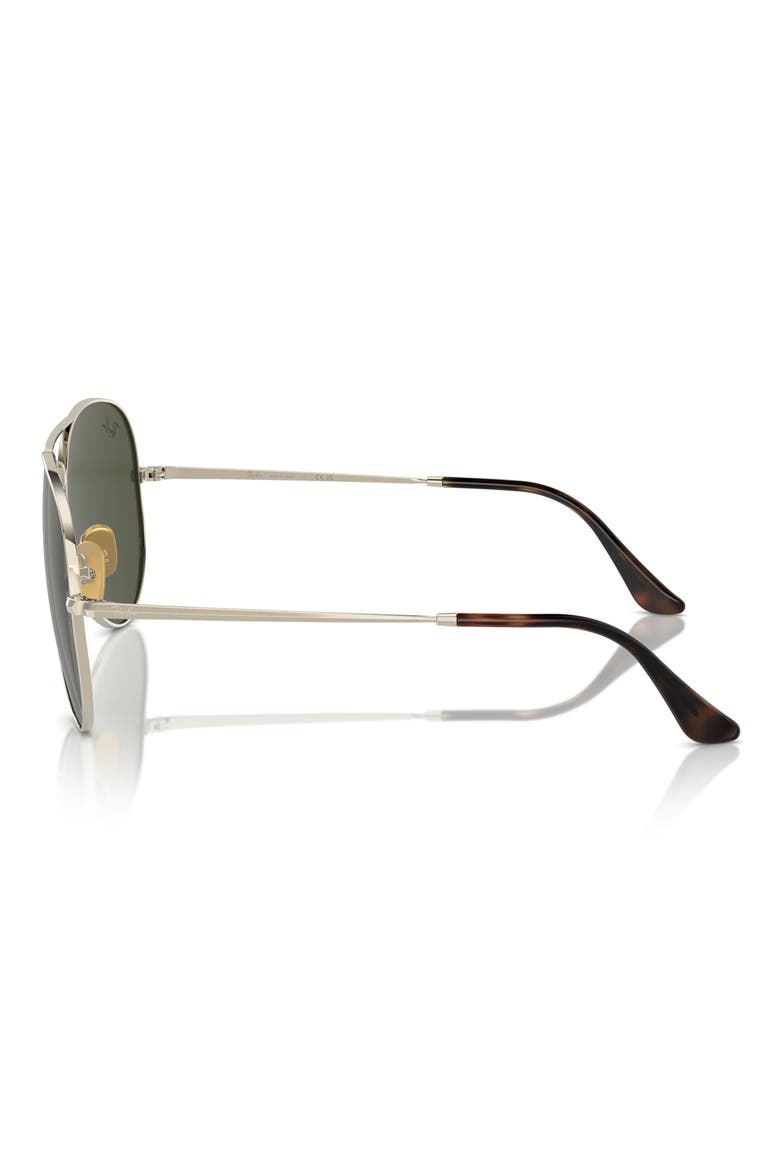 58mm Pilot Aviator Sunglasses, Alternate, color, GOLD FLASH