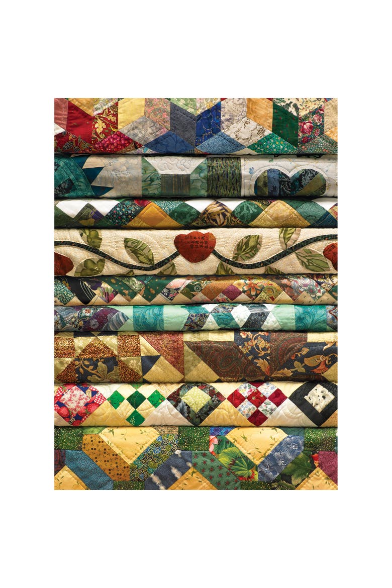 1000 Piece Puzzle Grandma's Quilts Jigsaw, Alternate, color, Multicolored