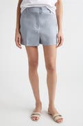 Eleventy Linen & Wool Chambray Shorts