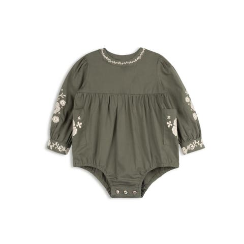 Looms Floral Embroidered Collection - Romper (Toddler, Little Kid & Big Kid)