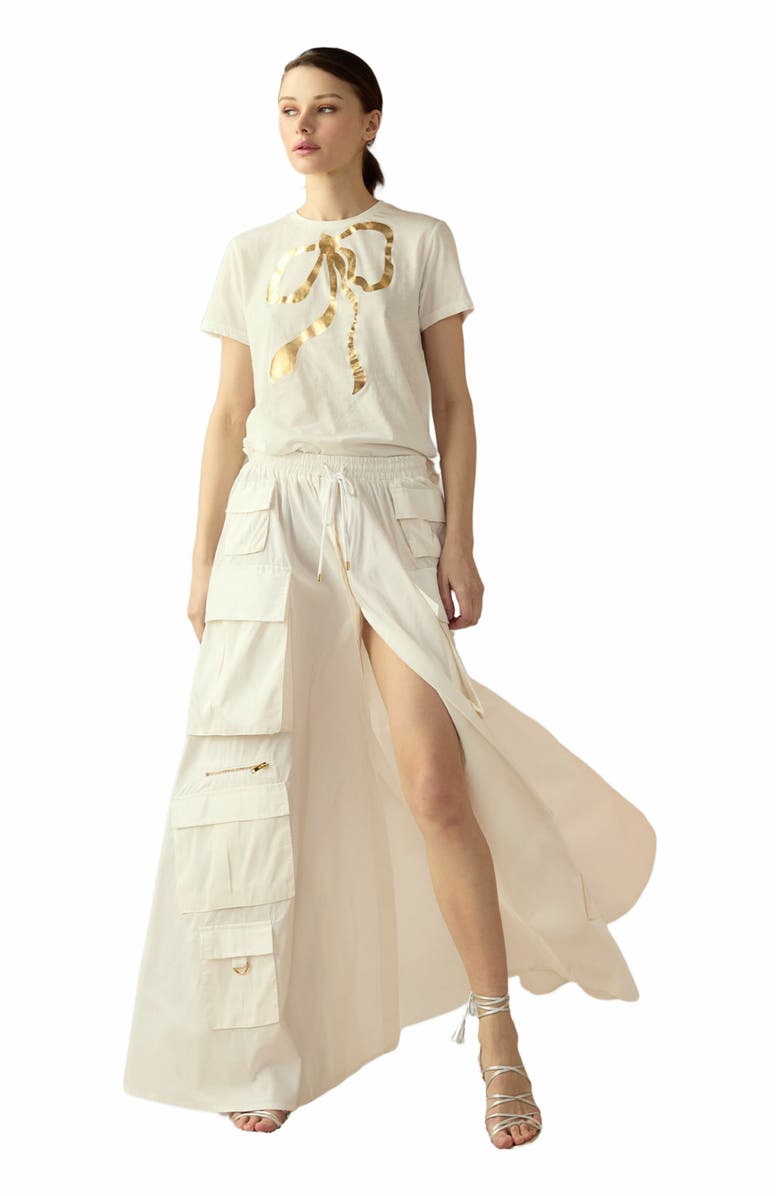 Cynthia Rowley Taffeta Cargo Skirt, Main, color,