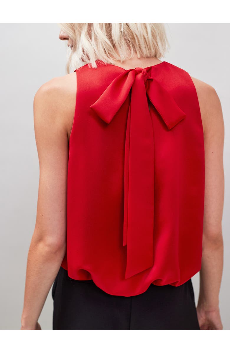 Ro&Zo Sleeveless Bubble Hem Top, Alternate, color, Red