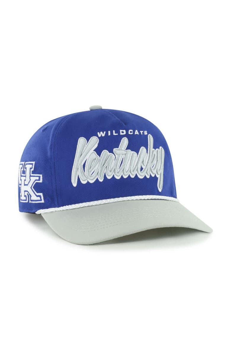 '47 Men's '47 Royal Kentucky Wildcats Dropshadow Rope Hitch Adjustable Hat, Main, color, Royal