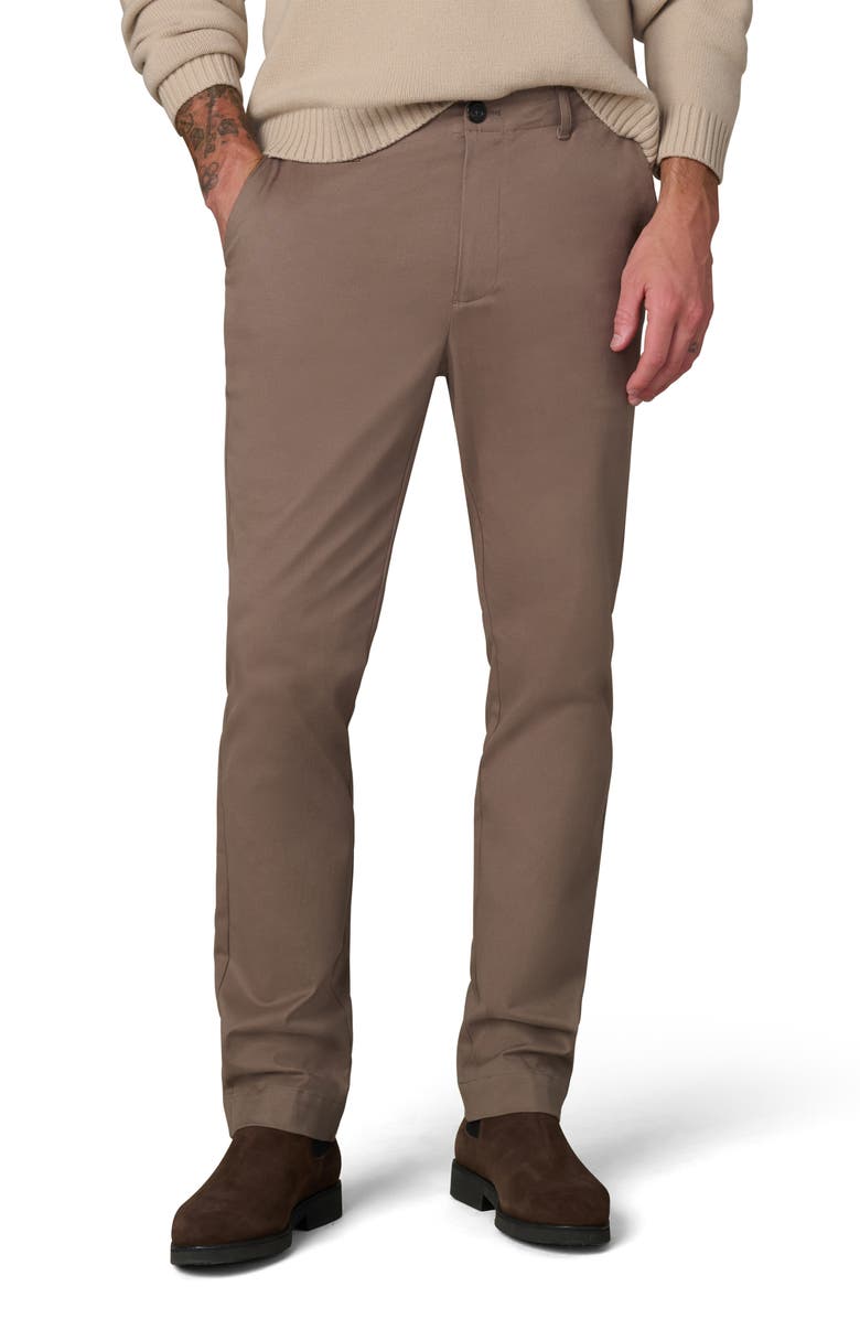 Joe's Skinny Fit Flat Front Cotton Twill Chinos, Main, color, Falcon