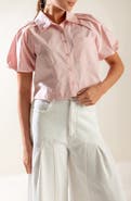 FREEMARKET Puff Sleeve Cotton Top