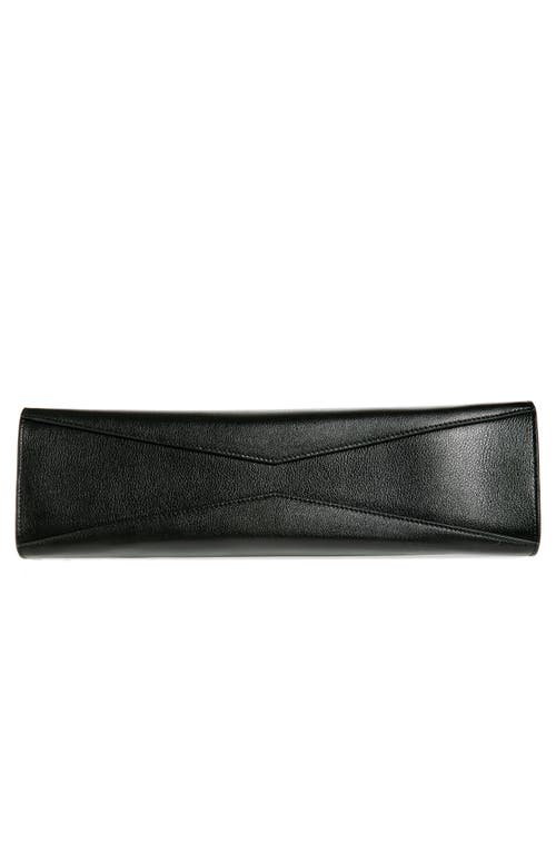 Alaïa Womens Alaia Le Teckel Flap Shiny-grained Leather Tote Bag In Noir