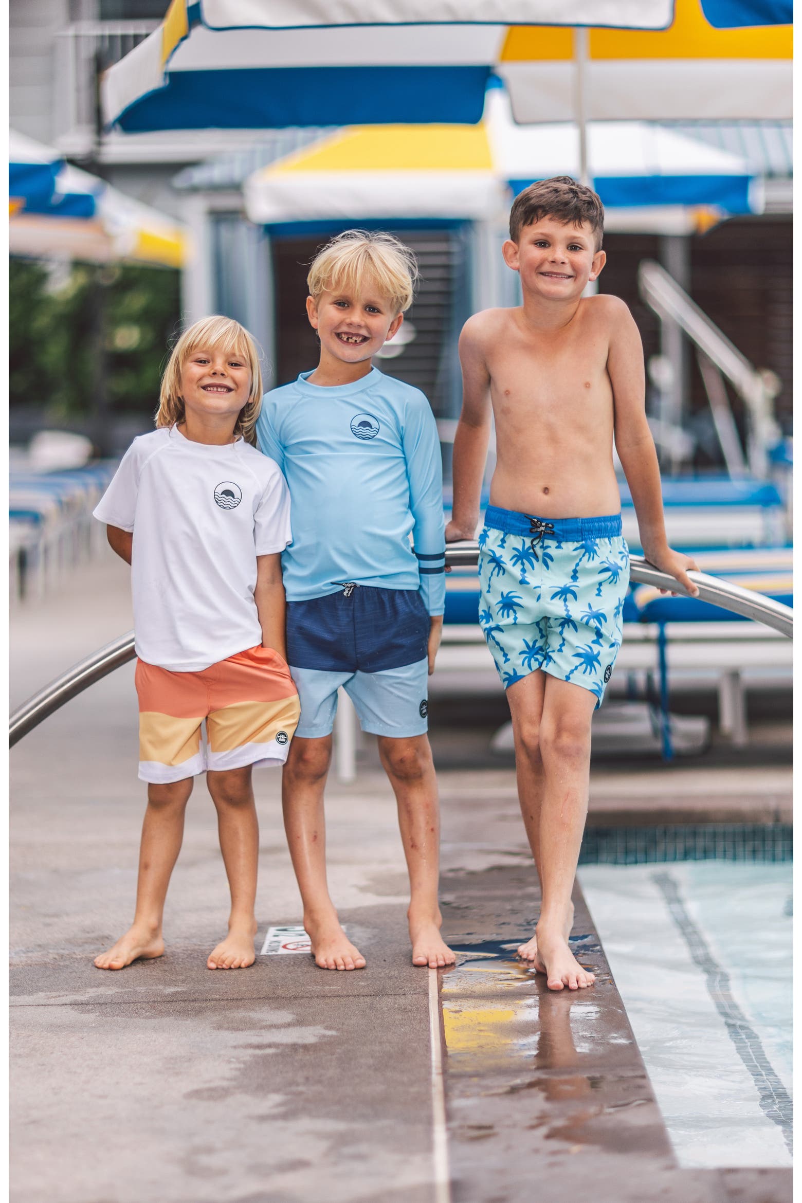 Sweat Protection Icon Feather 4 Arrow Kids' Icon Long Sleeve Rashguard | Nordstrom