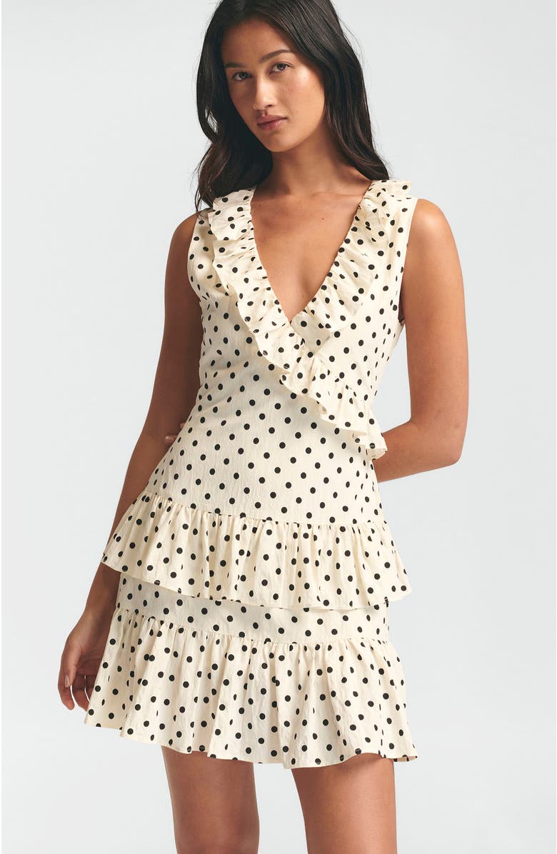 ST MRLO Jada Mini Dress, Alternate, color, Cream Base Spot