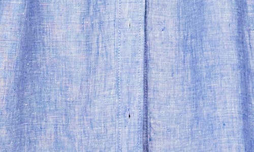 Shop Boden Alexa Belted Midi Linen Shirtdress In Chambray