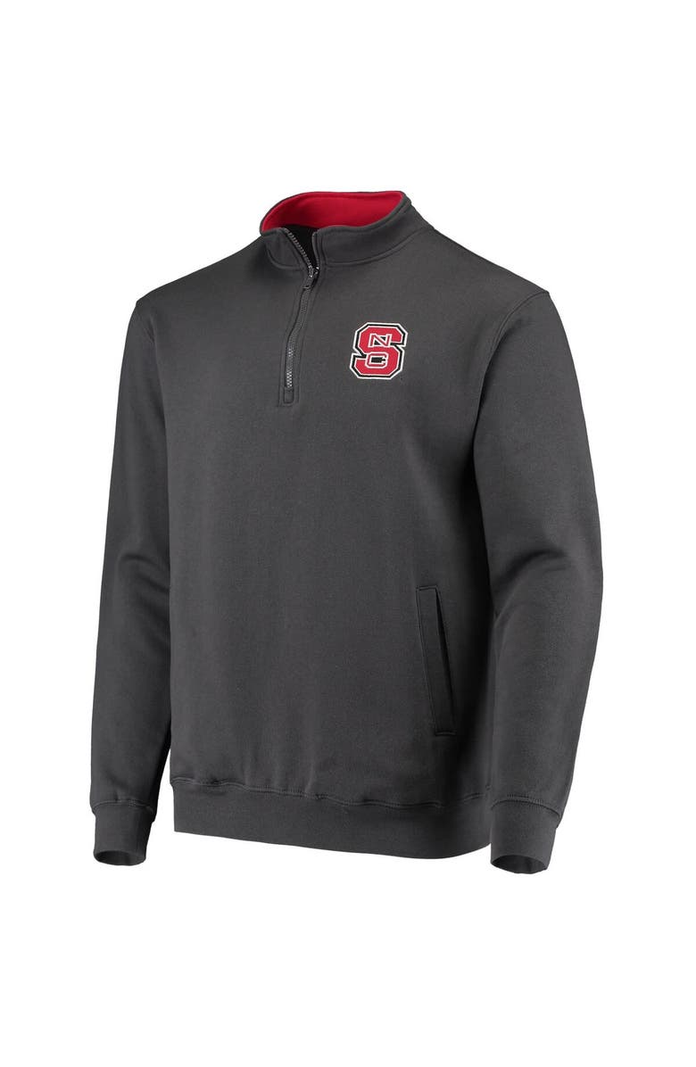 COLOSSEUM Men's Colosseum Charcoal NC State Wolfpack Tortugas Logo Quarter-Zip Jacket, Alternate, color, Charcoal