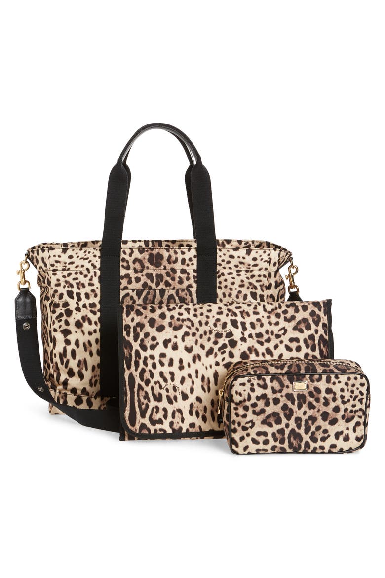 Natalie Nylon Diaper Bag, Alternate, color, STAMPA
