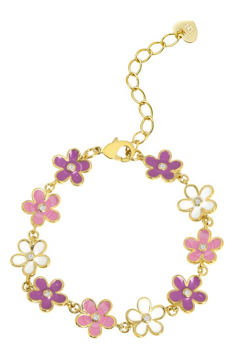 Kids' Floral Link Bracelet