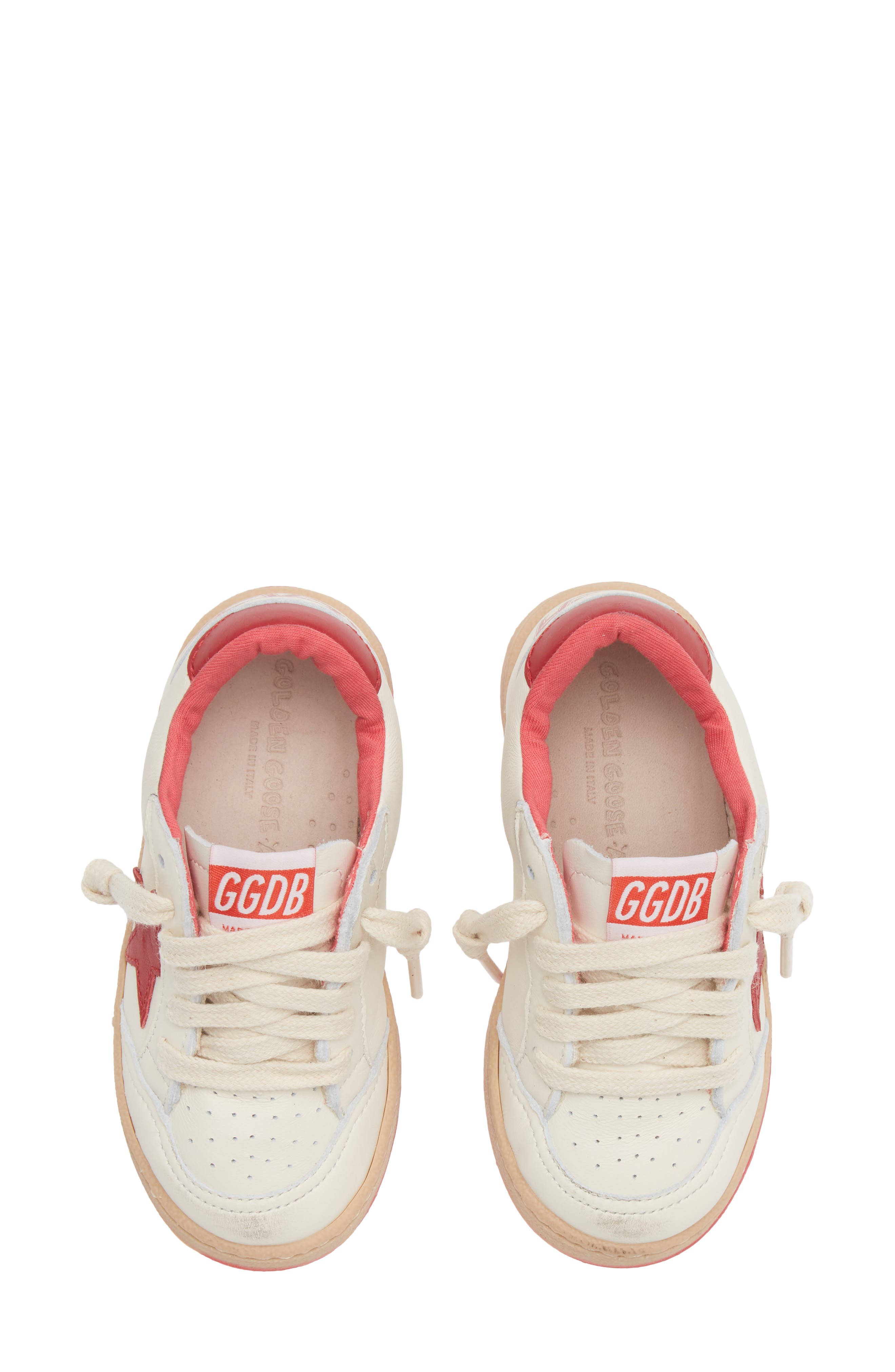 Kids' Ball Star Sneaker, Alternate, color, WHITE/ RED