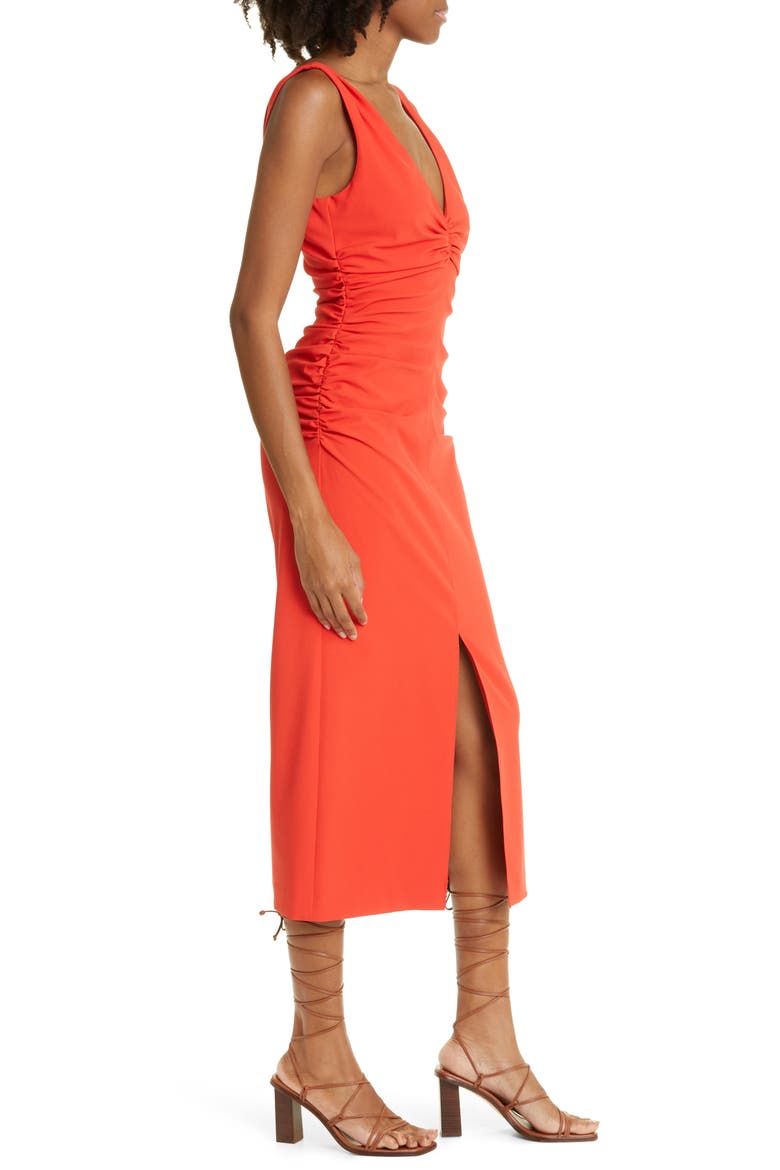 Leonna Ruched Dress, Alternate, color, LAVA