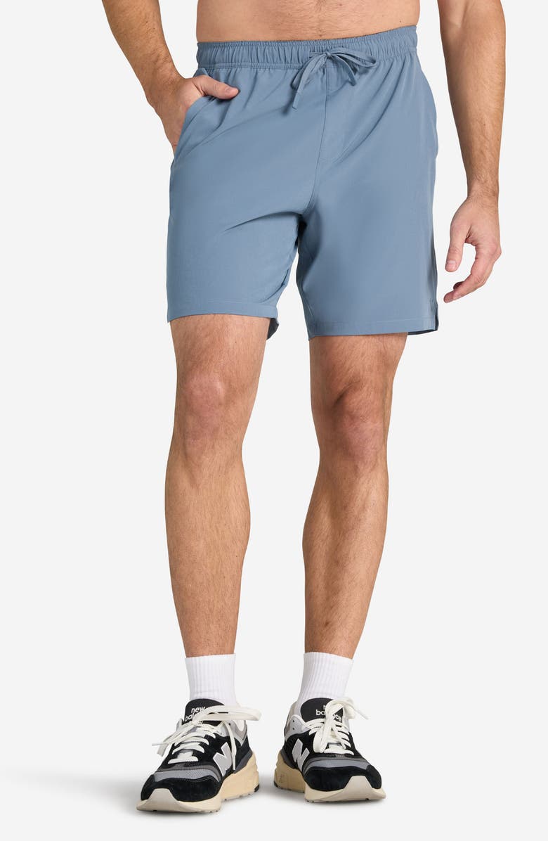 Bad Birdie Active Shorts, Main, color, Blue Mirage