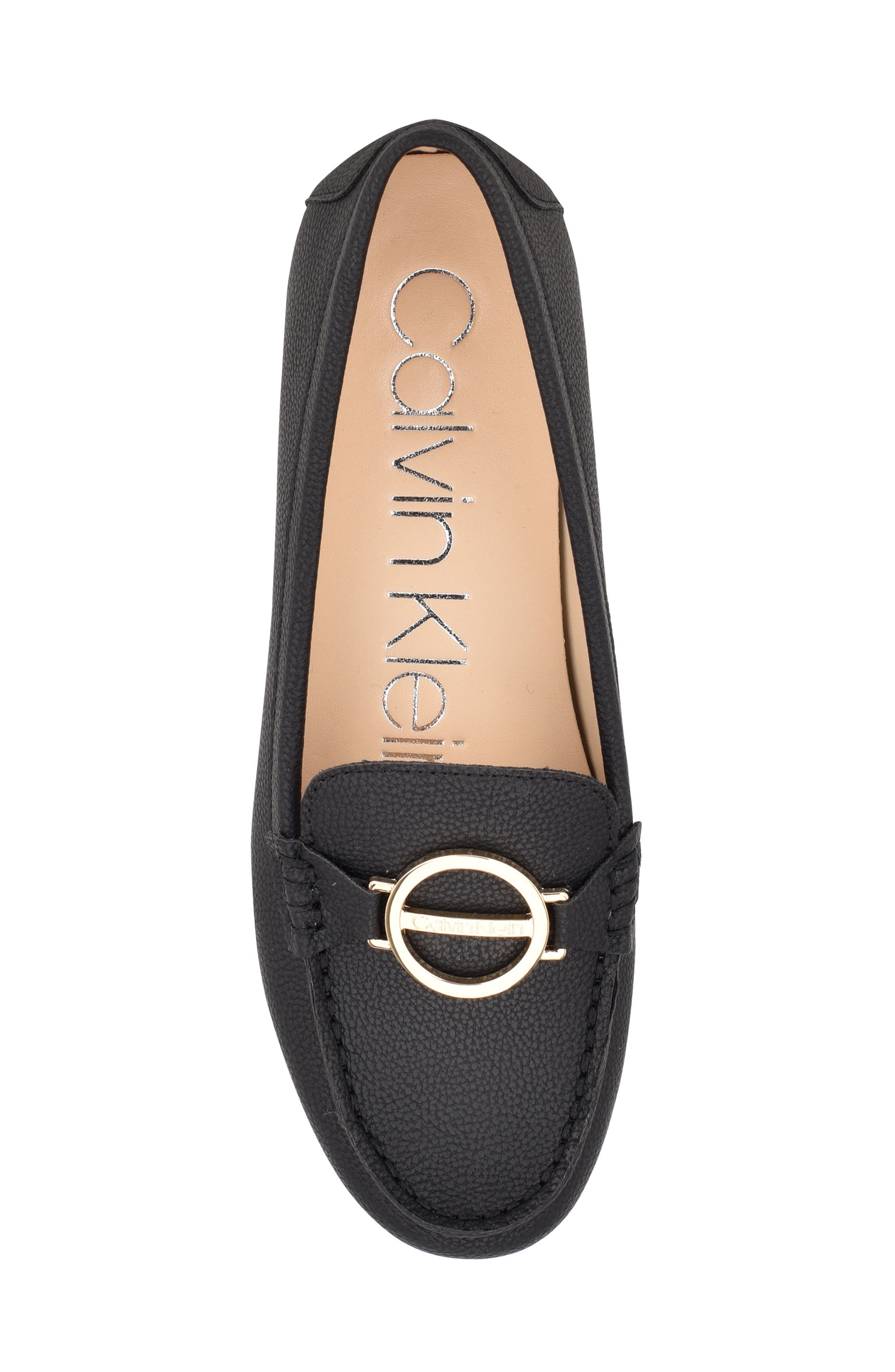 Calvin Klein Layne Buckle Loafer, Alternate, color, Black Ll
