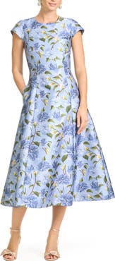 Sachin & Babi Jackie Floral Cocktail Midi Dress