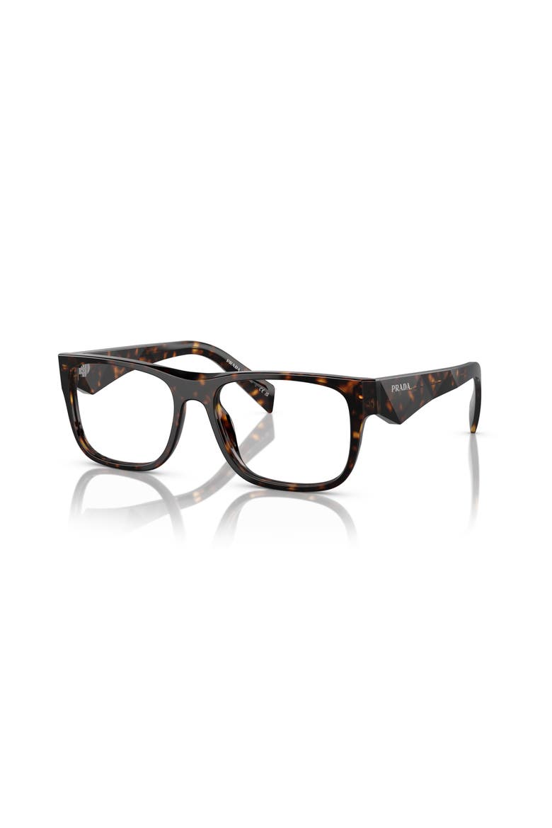 53mm Rectangle optical glasses, Main, color, Tortoise