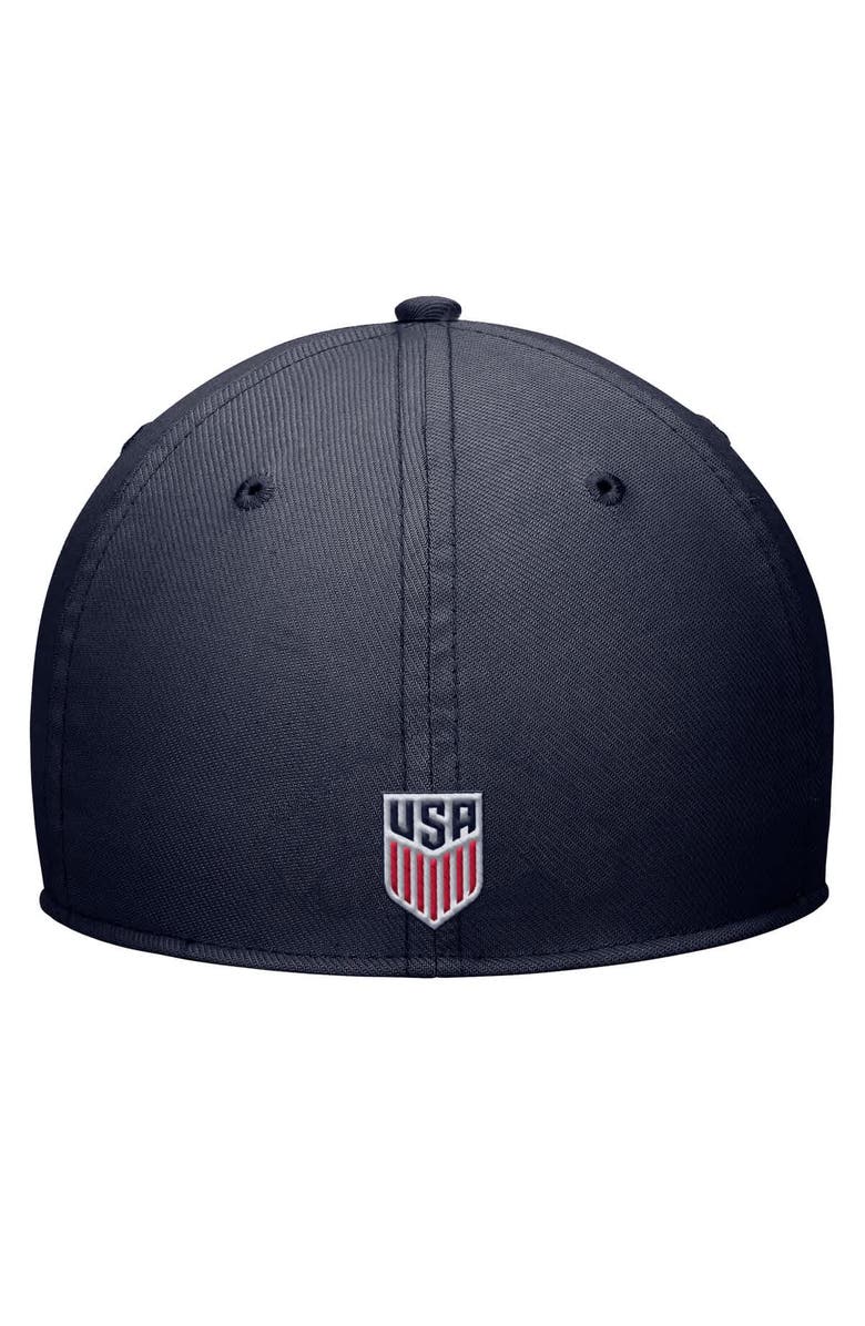 Nike Men's Nike Navy USMNT Rise Swoosh Performance Flex Hat, Alternate, color, Navy