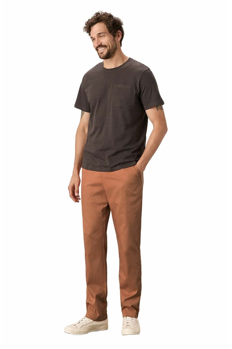 Organic Cotton Daily Twill Midweight Pant - 32" Inseam, Main, color, Ochre