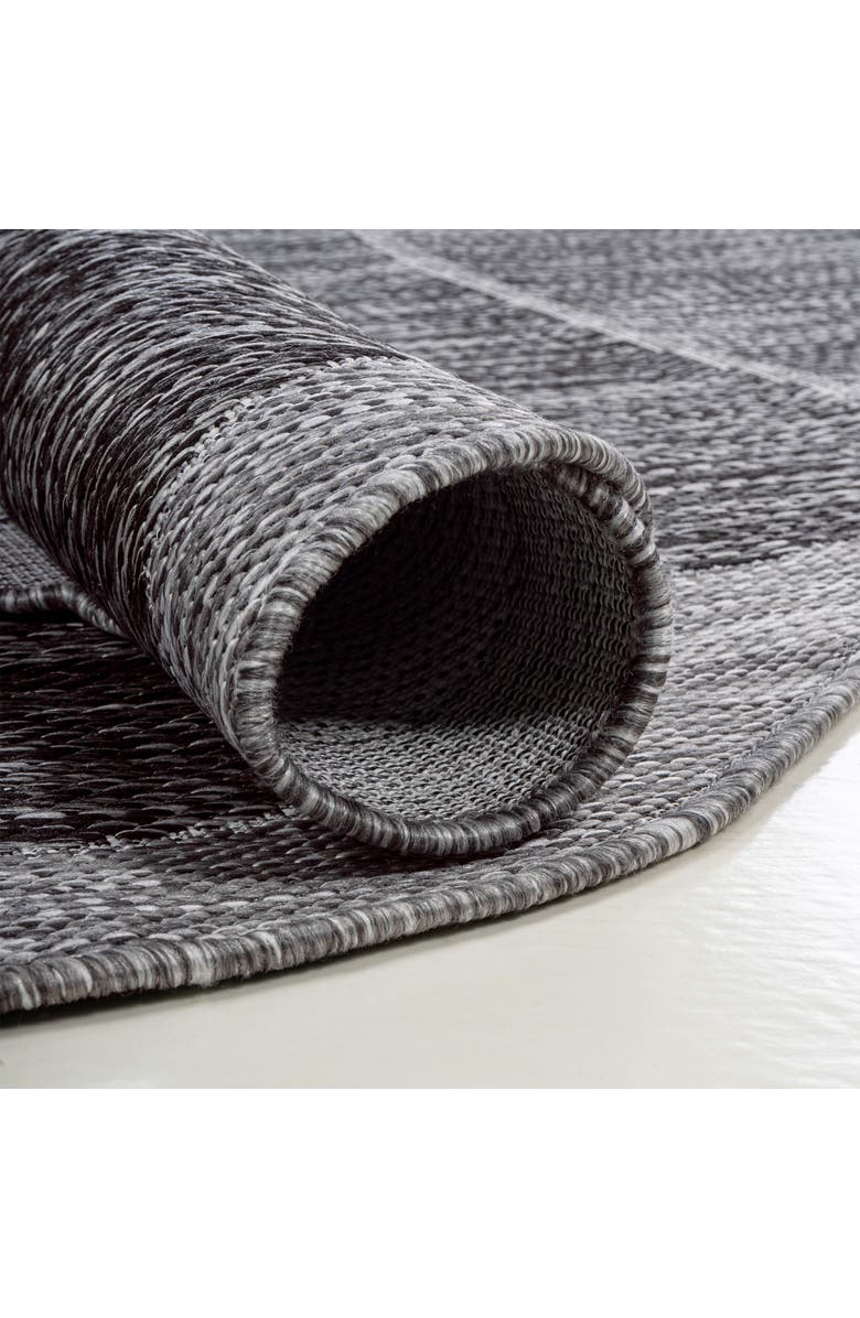 JONATHAN Y Jasper Modern Rustic Abstract Indoor/Outdoor Shaped Area Rug, Alternate, color, Dark Gray/Gray