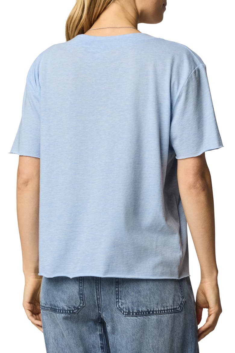 Kacey V-Neck T-Shirt, Alternate, color, SEA BREEZE HEATHER BLUE