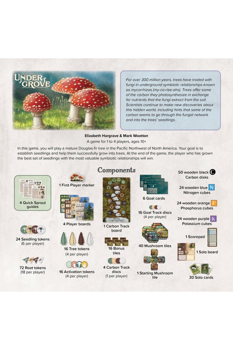 Undergrove  Strategy Board Game, Alternate, color, Multicolored