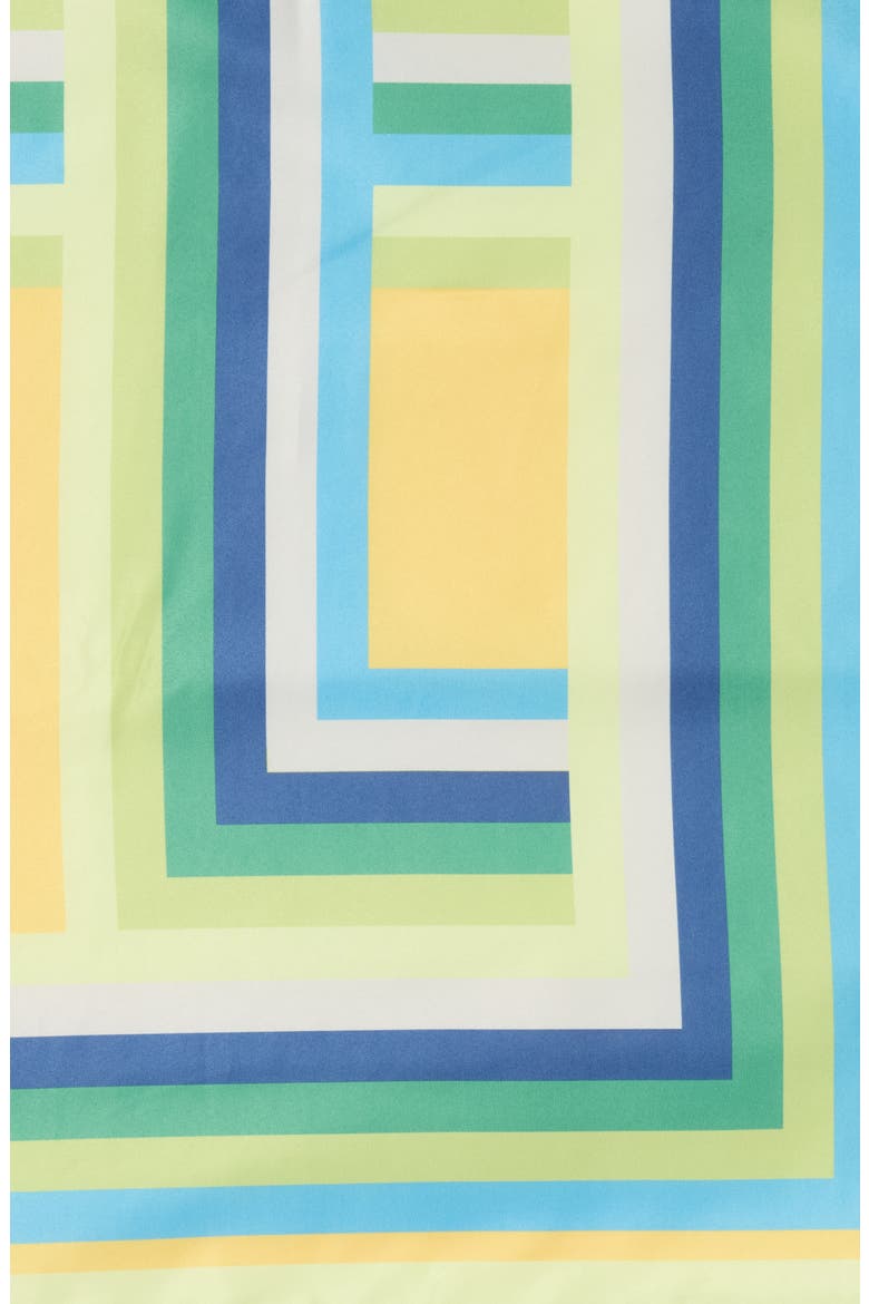Intersecting Stripe Square Scarf, Alternate, color, LIME MULTI
