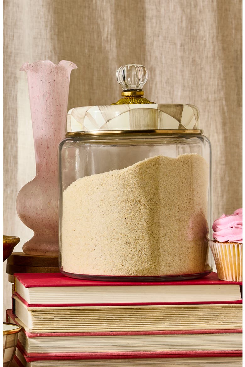Mocha Check Large Kitchen Canister, Alternate, color, MOCHA