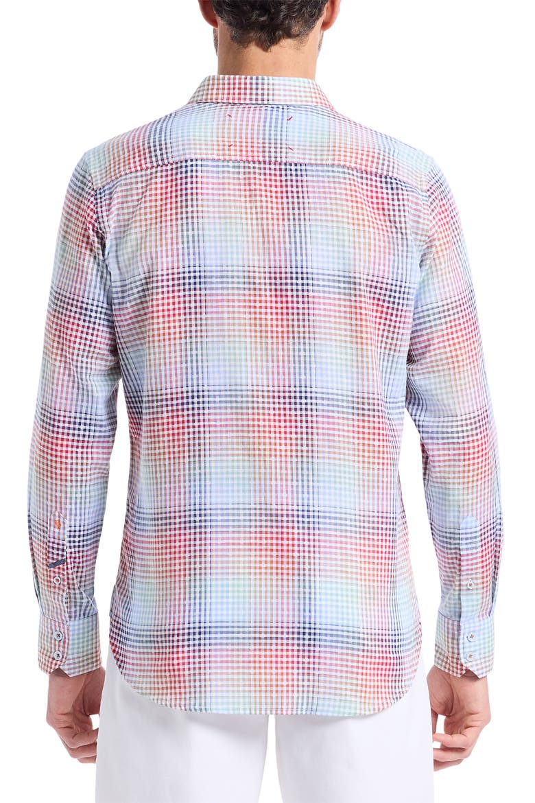 Ligett Cotton Button-Up Shirt, Alternate, color, MULTI