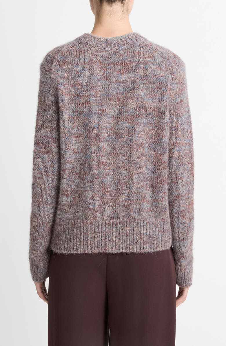 Vince Marled Crewneck Sweater, Alternate, color, Cognac Combo