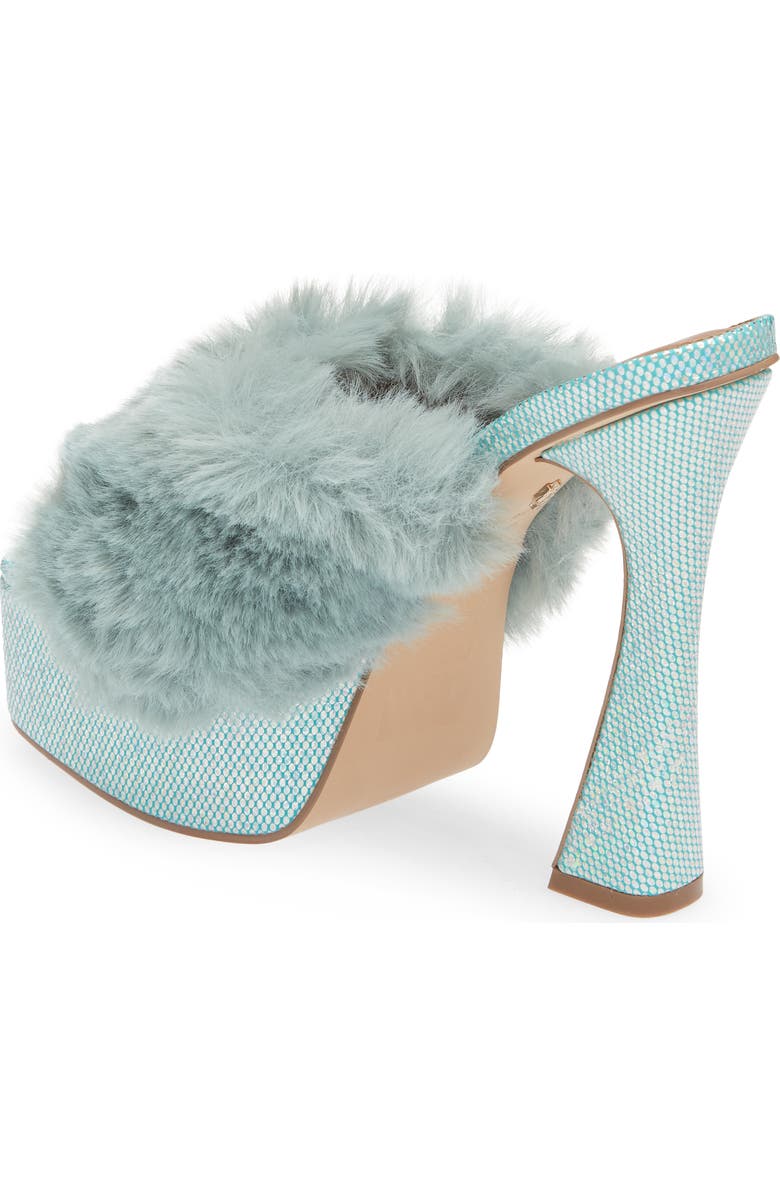 Kurt Geiger London Kensington Faux Fur Platform Sandal, Alternate, color,