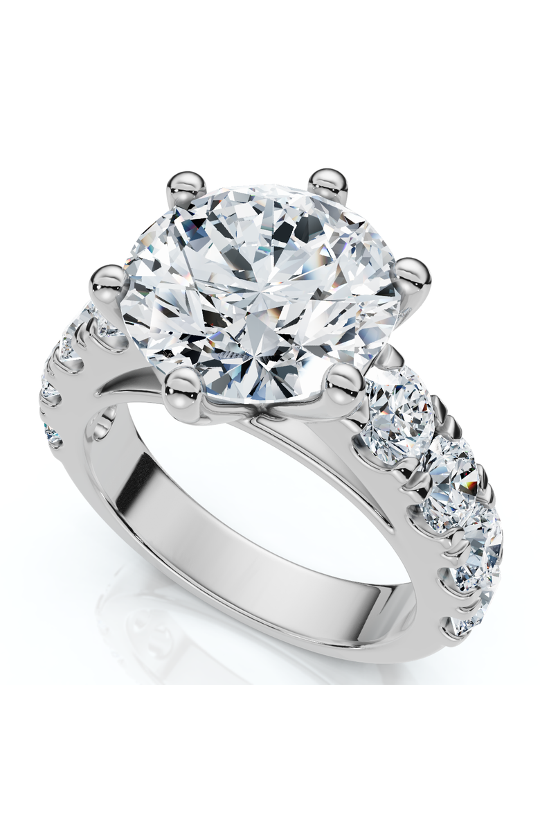 Bliss Diamond Certified 5 1/2 cttw Diamond Engagement Ring 14k Gold Lab Grown, Alternate, color, 14K White Gold