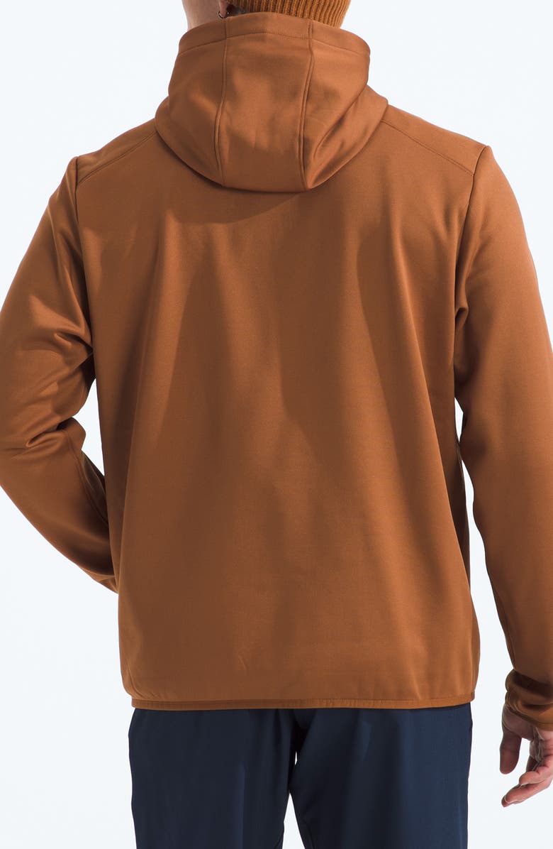 The North Face Performance Fleece Zip Hoodie, Alternate, color, Burnt Umber