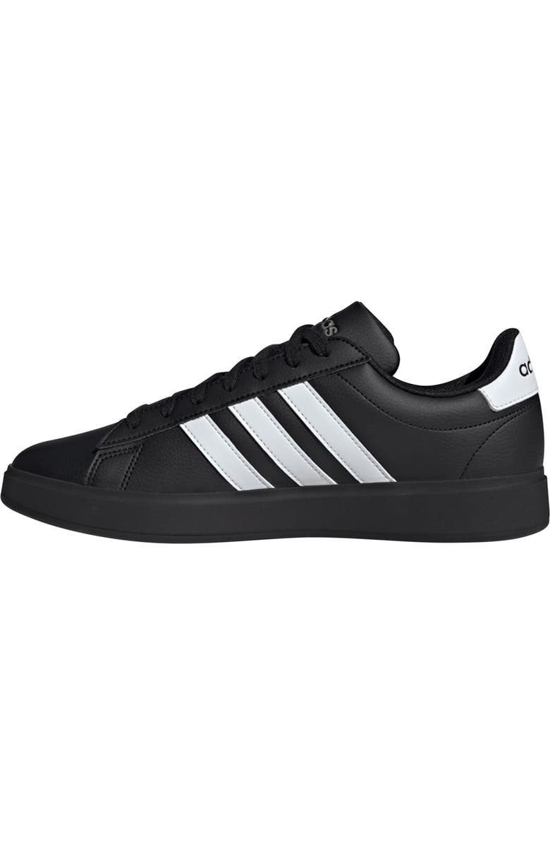 adidas Grand Court 2.0 Sneaker, Alternate, color, Black/ White/ Gold Metallic